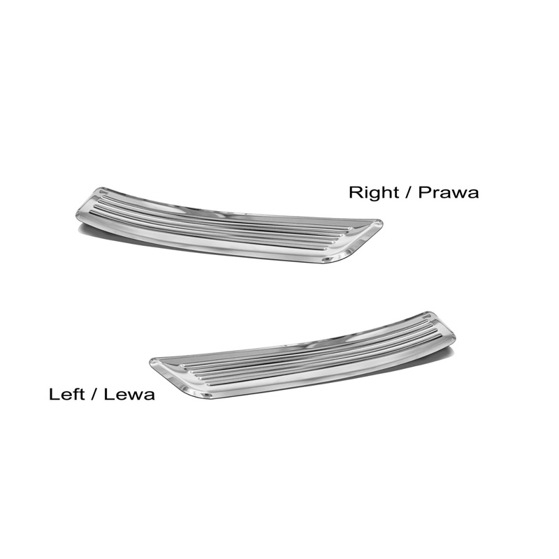 Seuils de portes inoxydable sur mesure pour Mercedes Classe-A W177 HB/Sedan 2018- 2-pièces (portes arrières)