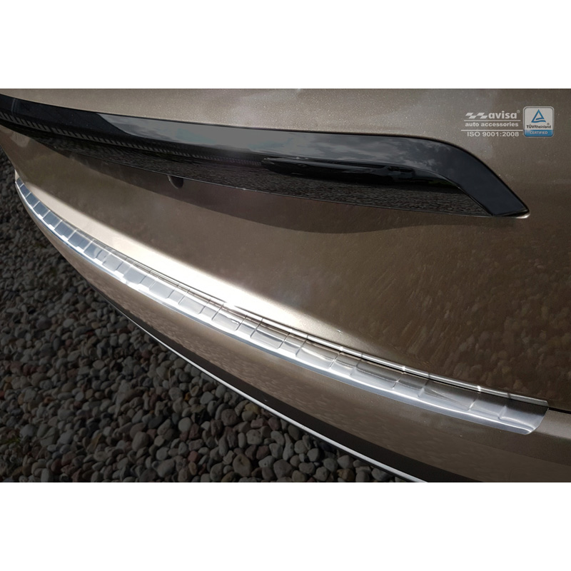 Protection de seuil arrière inox sur mesure pour Renault Grand Scenic IV 2016- 'Ribs'