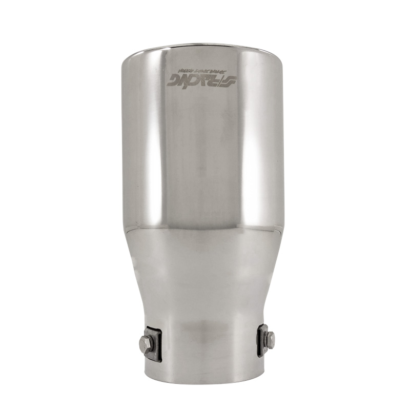 Simoni Racing Embout d'Échappement Rond Inox - Ø103xL200mm - Montage ->72mm