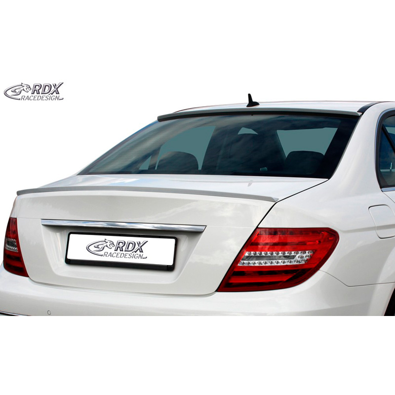 Lèvre becquet de toit sur mesure pour Mercedes Classe-C W204 Sedan (ABS)
