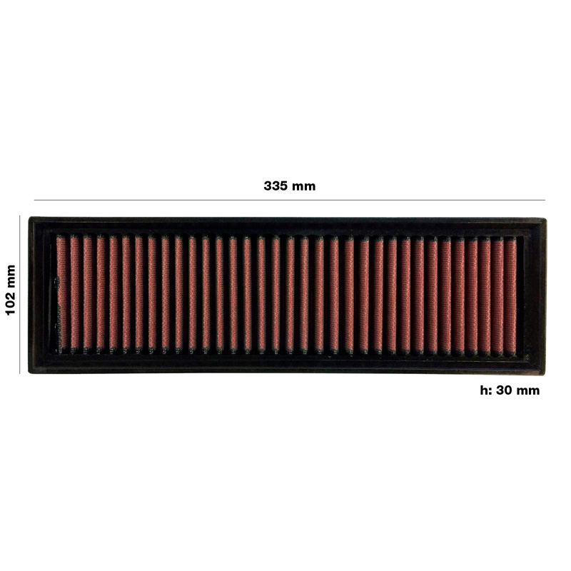 Simoni Racing Filtre à air de Remplacement sur mesure pour Citroën Berlingo, C2, C3, C-Elysee, Peugeot 1007, 207, Partner 2002-