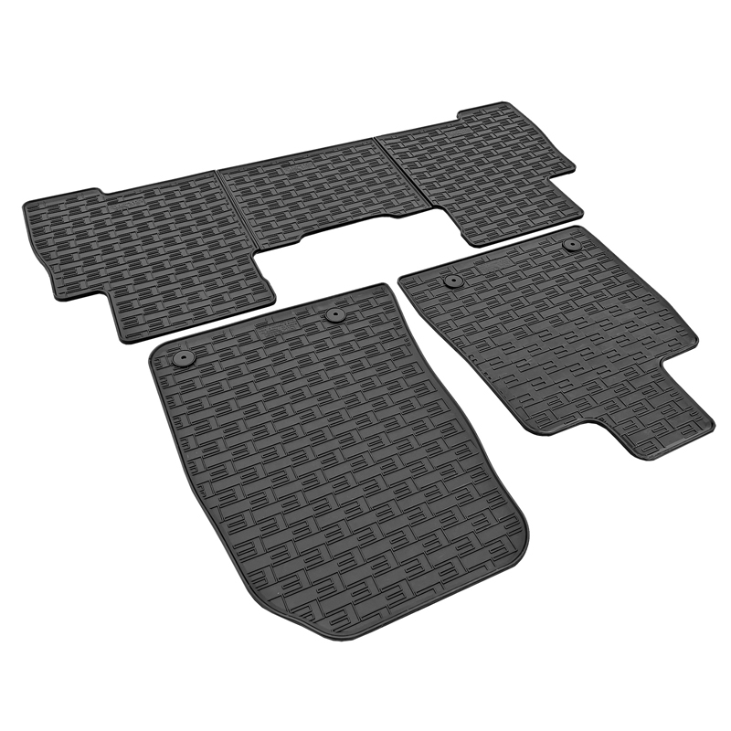 CIKCAR Set tapis de caoutchouc sur mesure pour Maxus eTerron 9 Pick-up 2024- (5-pièces + points de fixage)