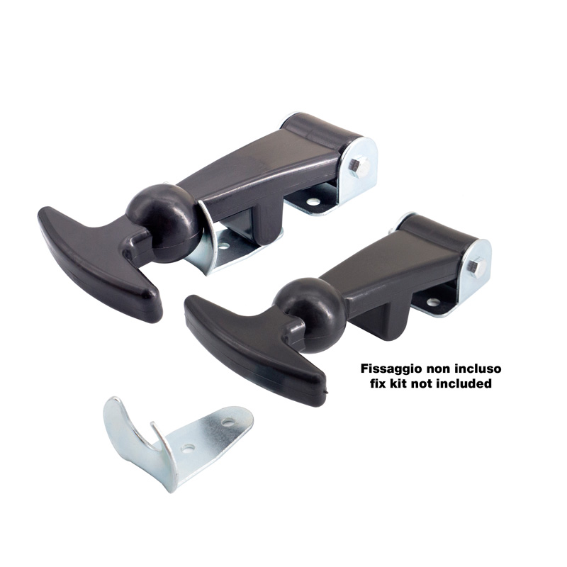 Simoni Racing Attaches Capot Universelles Type 6 - Argent/Noir - Quick Release