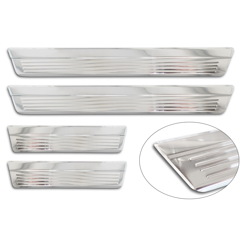 Seuils de portes inoxydable sur mesure pour Honda CR-V VI (RS_) 2023- 'Lines' - 4-pièces