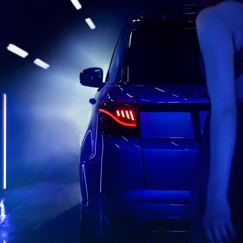 Glohh GL-5i Feux Arrière Dynamiques LED sur mesure pour Range Rover Sport L494 2013-2017 & 2018- - Noir