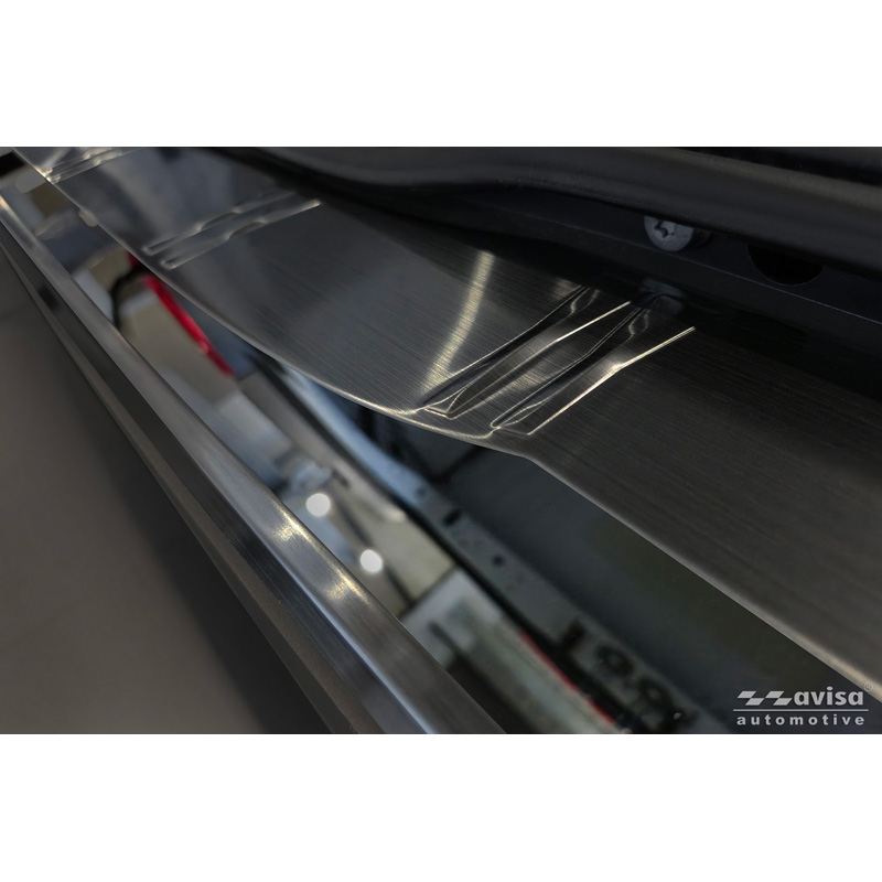 Avisa Protection de seuil arrière inox noir sur mesure pour Mercedes Vito III & Classe V (W447) 2014- 'Shadow Premium'