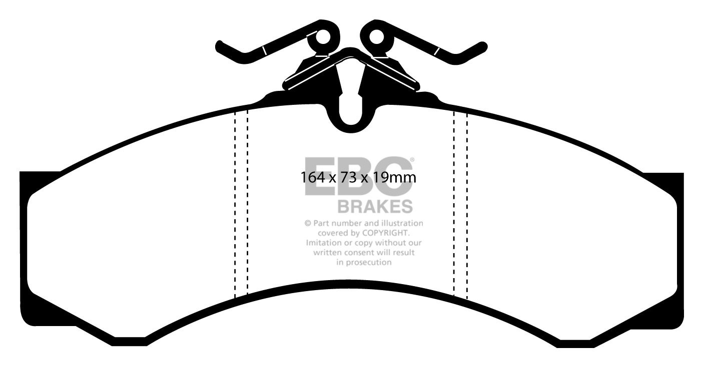 EBC Brakes BMW 2800 2.8 68-76 Remblokken achterzijde