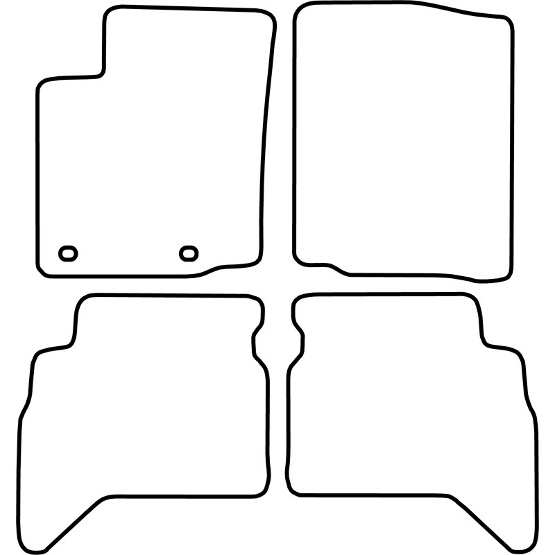 Set de tapis de sol en velours sur mesure pour Suzuki Grand Vitara -2005