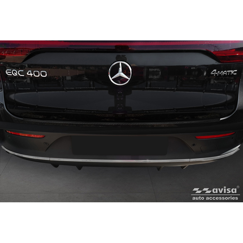 Protection de seuil arrière carboné 3D sur mesure pour Mercedes EQC (N293) 2019-
