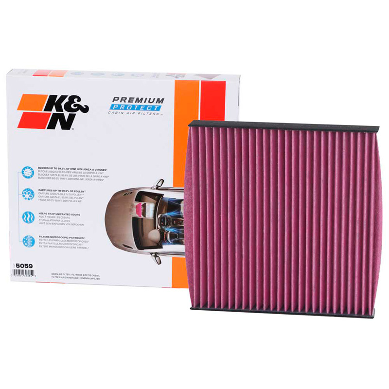 K&N Filtre à Air d'Habitacle Jetable Premium sur mesure pour Honda/Renault divers modèles (DVF5059)