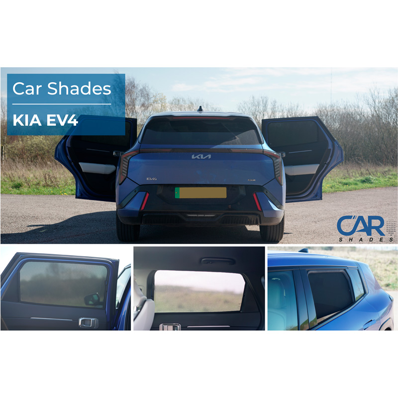 Set de Car Shades (portes arrières) sur mesure pour Kia EV4 2025- (2-pièces)