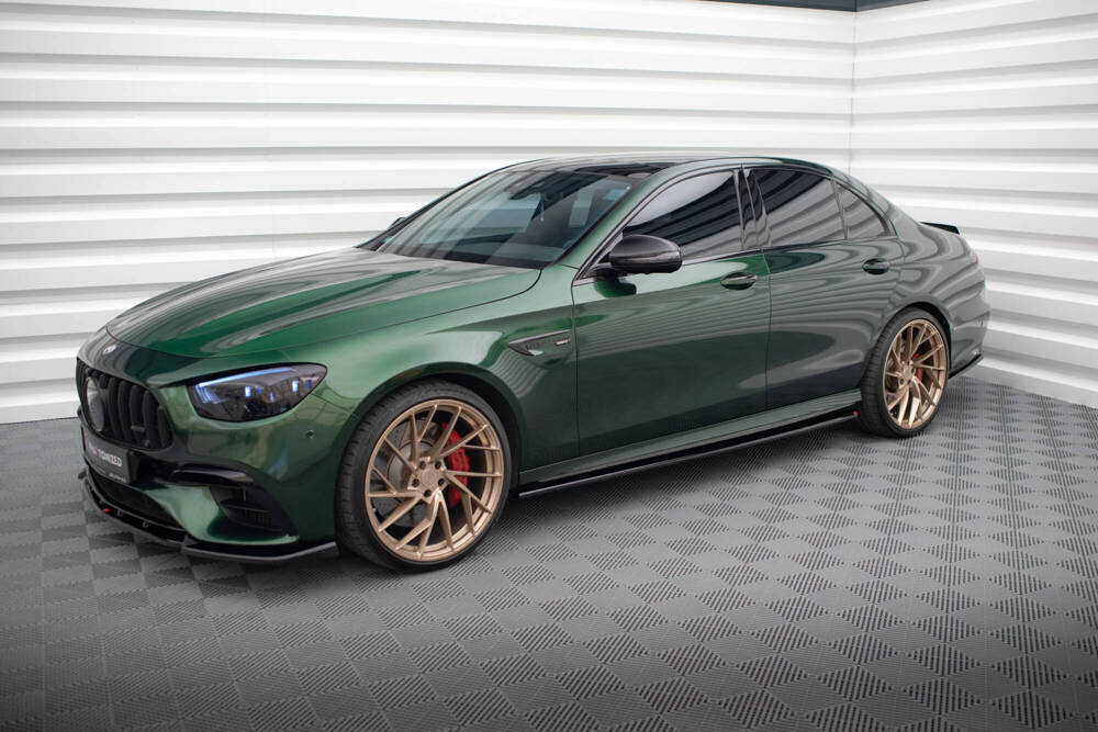 Zijskirts Mercedes AMG E63 W213 FL Glans Zwart