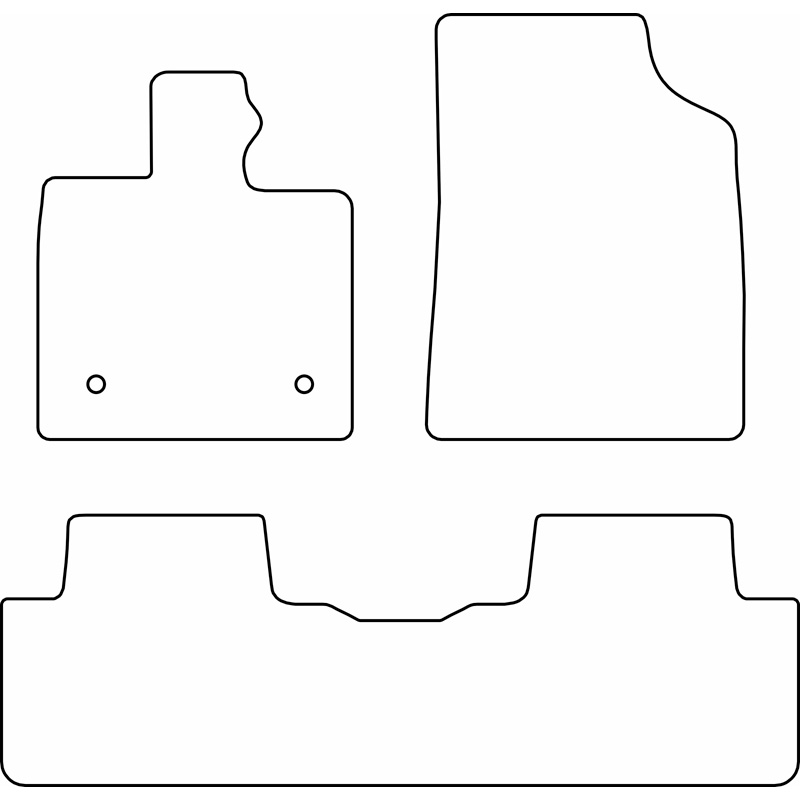 Set de tapis de sol en velours sur mesure pour BYD SEAL U Electric 2024- excl. Hybrid