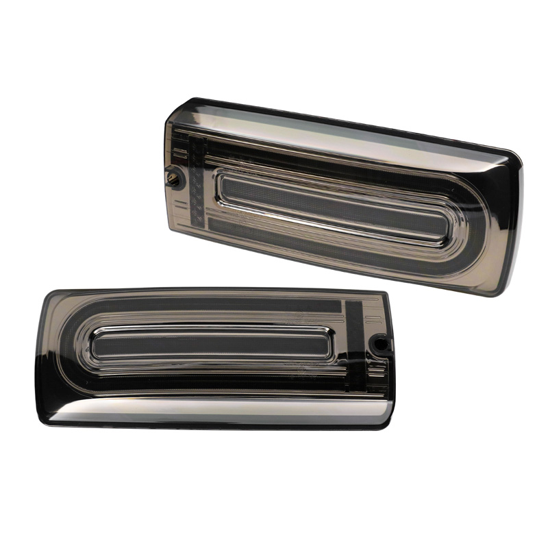 Set de Feux Arrière LED sur mesure pour Mercedes Classe-G W463 G500/G550/G55/G63 AMG 1999-2018 - Fumée - incl. Feux Dynamiques