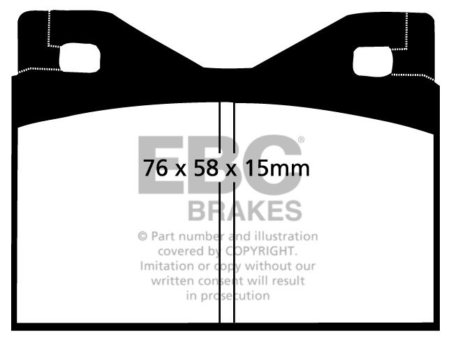 EBC Brakes BMW 2000 2.0 Touring 66-73 Remblokken voorzijde green