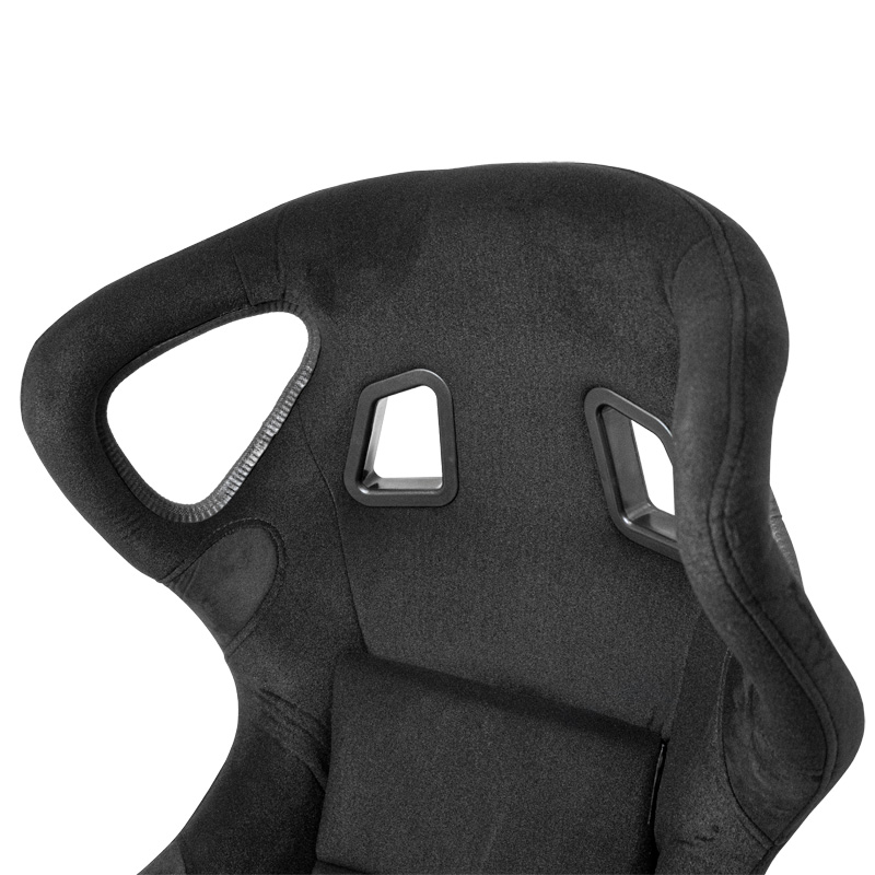 Siège baquet 'BS6' - Noir - Dossier fixe en polyester - incl. glissières