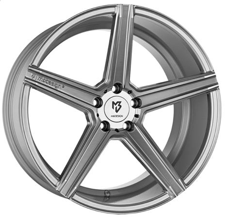 mbDESIGN KV1 DC Silver Polish 10,5x20 5x108 ET45 Velgen