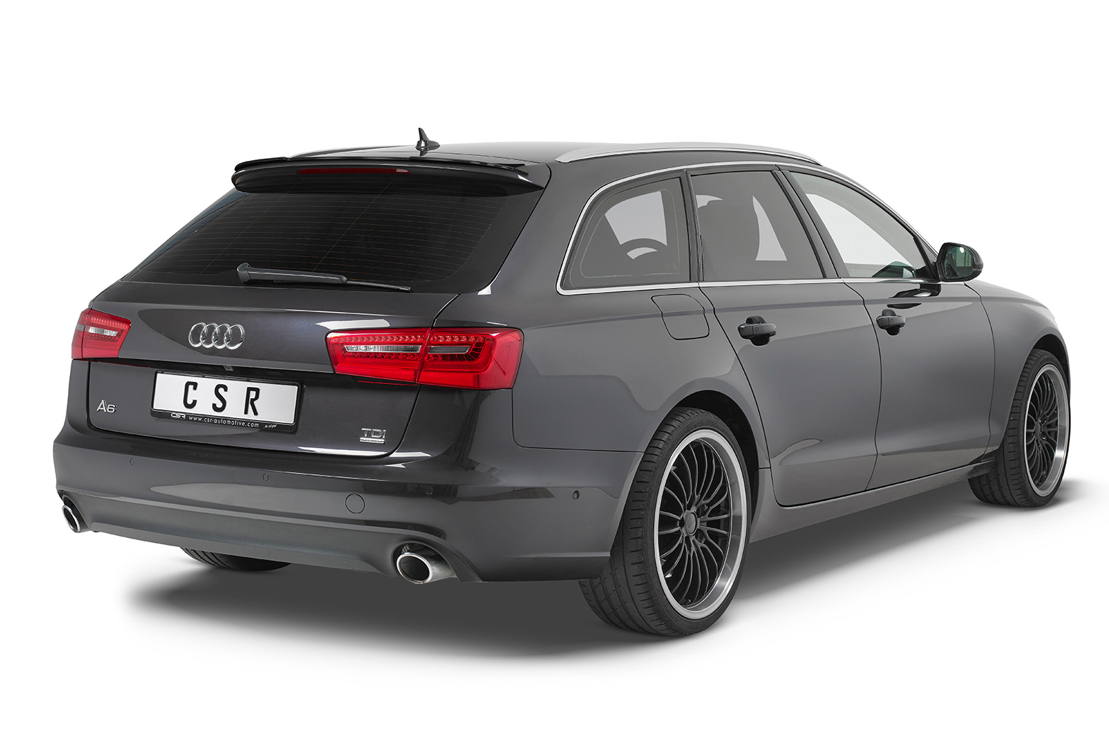 CSR achterspoiler Audi A6 Avant Glans zwart