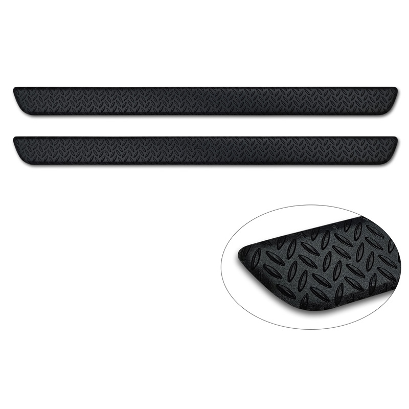 Seuils de portes aluminium 'Riffled Plate' sur mesure pour Kia Sportage (NQ5) 2021- - 2-pièces - Noir