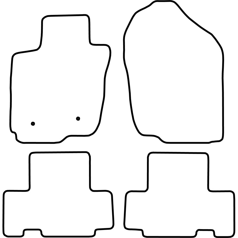 Set de tapis de sol sur mesure pour Toyota RAV4 2006-2013