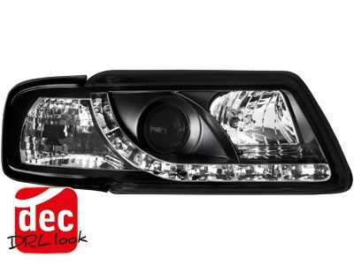 Phares Audi A3 8L LED Yeux du Diable Dayline noire