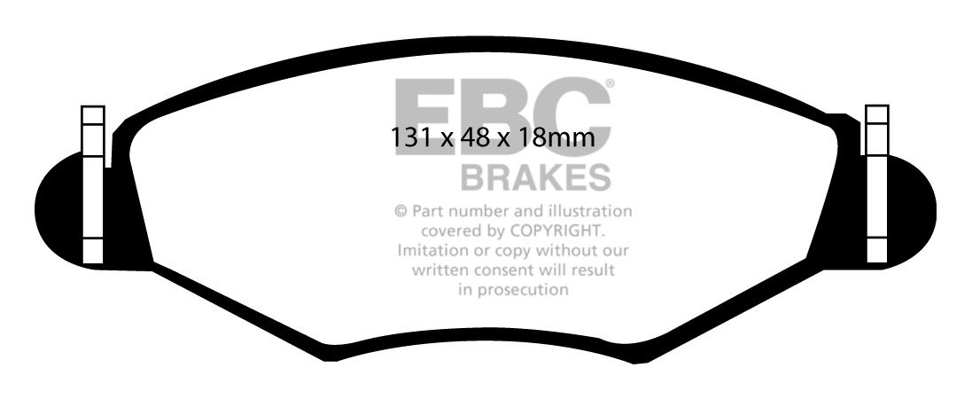 EBC Brakes PEUGEOT 206 1.6 98-2006 Remblokken voorzijde