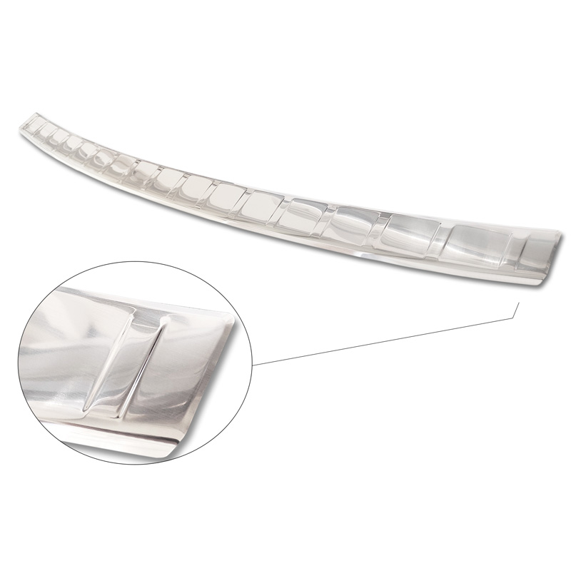Protection de seuil arrière inox sur mesure pour Volkswagen Caddy V 2020- 'Ribs'