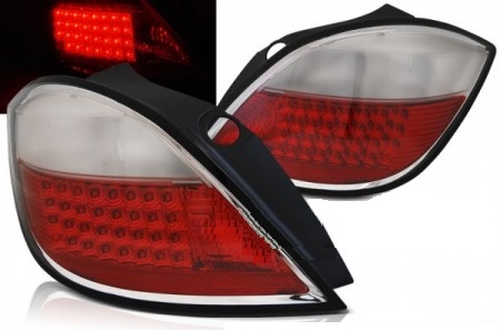 Feux arriere Opel Astra H LED rouges/blanc