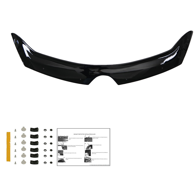 Protection du capot sur mesure pour Renault Clio D 2012-2019 - Noir brillant