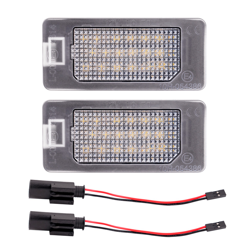 Éclairage de Plaque d'Immatriculation LED sur mesure pour Fiat 500X (6X) 2018-2022 / 500X (7X) 2021- / 500e 2020- / Abarth 500 EV 2023- & Alfa Romeo Tonale 2022-