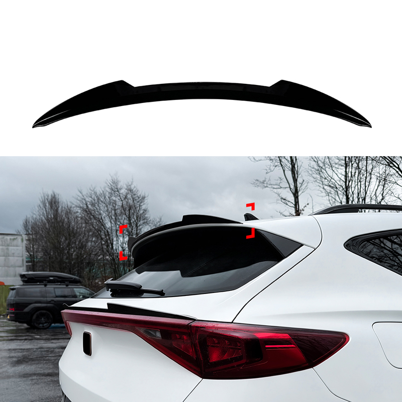 Becquet de toit (Spoiler Cap) sur mesure pour Cupra Formentor 2020-2024 & Facelift 2024- (ABS Noir Luisant)