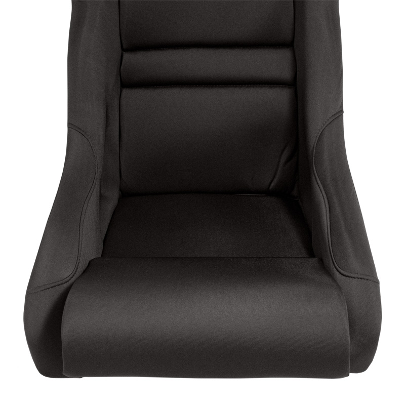 Siège baquet 'BS8' - Noir - Dossier fixe en polyester - incl. glissières