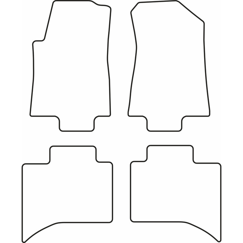 Set de tapis de sol en velours sur mesure pour Maxus ET90 Pickup 2022-