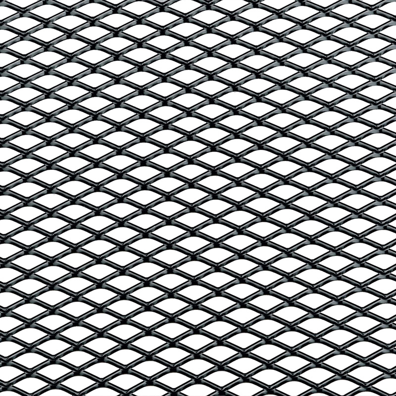 Simoni Racing Grille de Calandre Aluminium Noir - 110x50cm - Maille Moyenne Fine