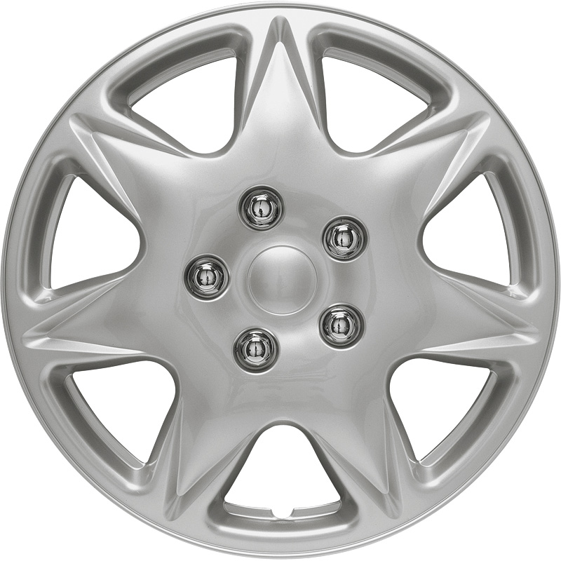 Jeu d'enjoliveurs California 16-inch argent
