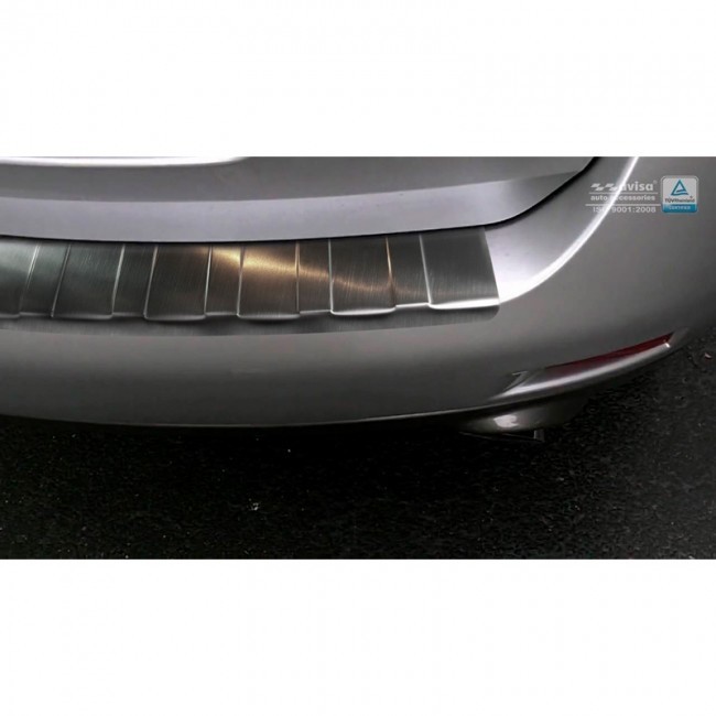 Zwart RVS Achterbumperprotector Nissan Murano 'Ribs'