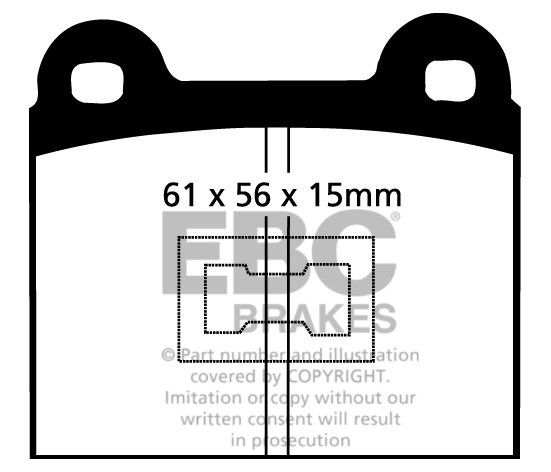 EBC Brakes VW Golf I 1.6 GTi 75-78 Remblokken voorzijde