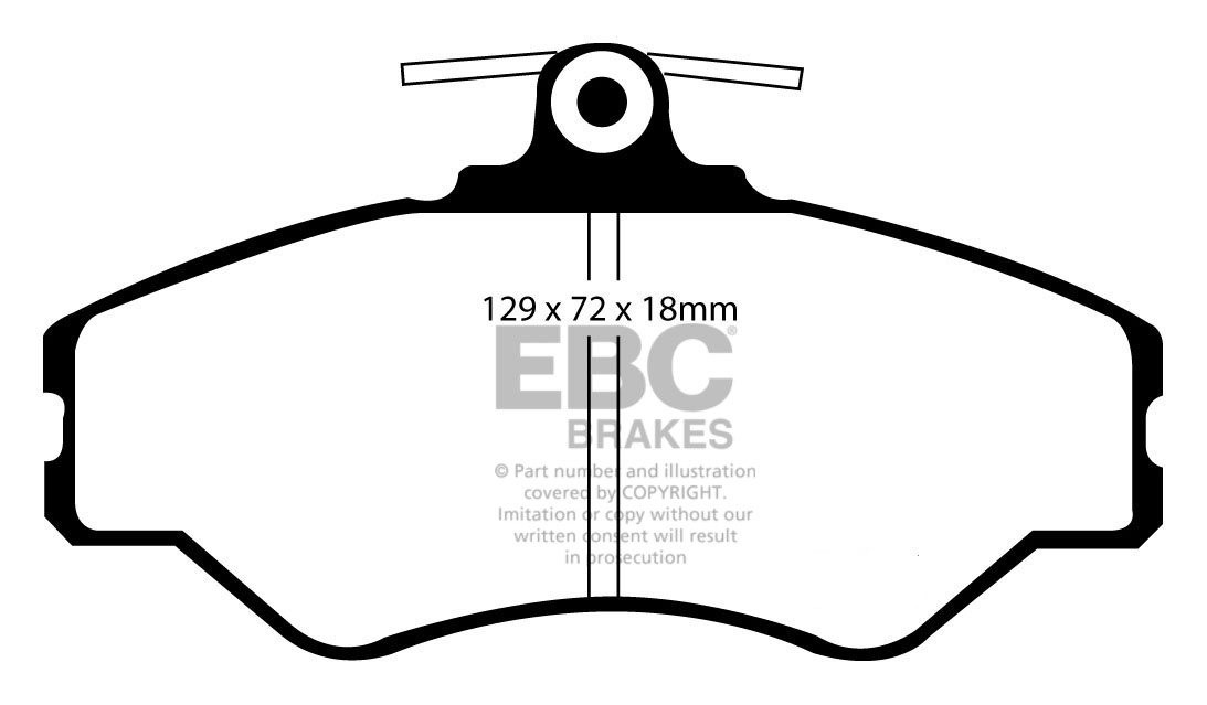 EBC Brakes MORRIS 2200 2.2 69-75 Remblokken voorzijde greenstuff