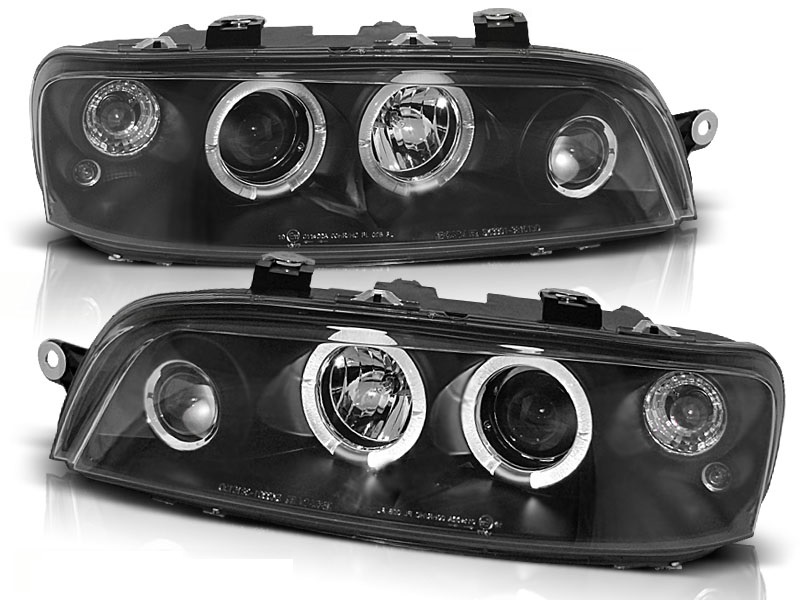 Phares Fiat Punto 2 Angel Eyes noire