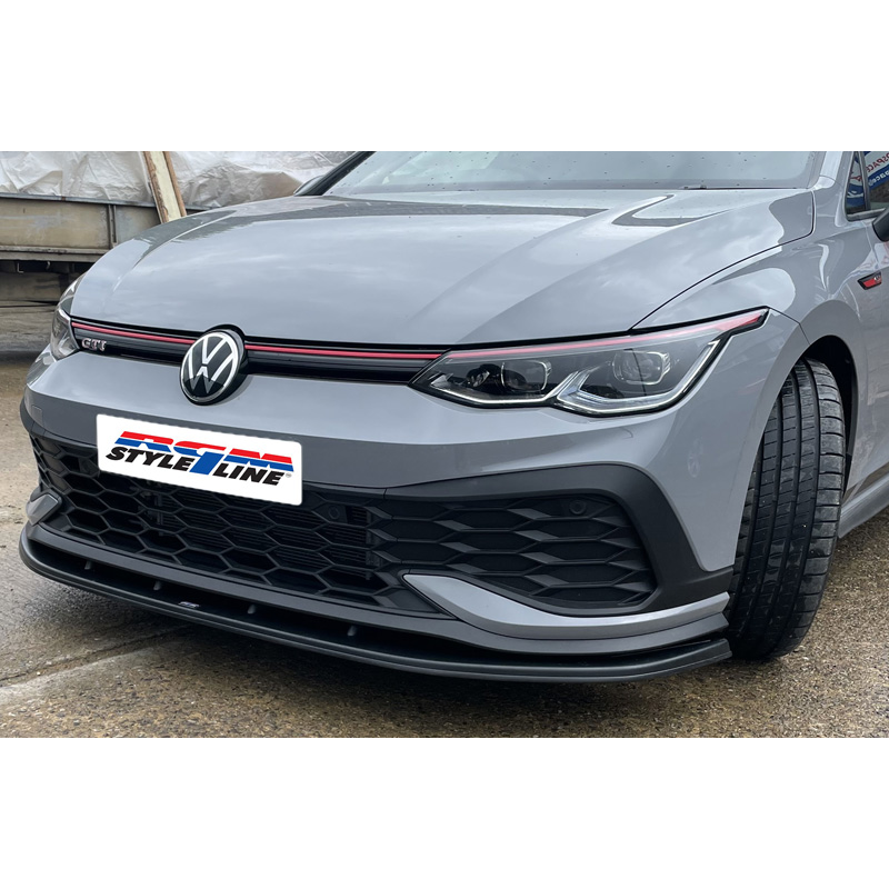 RGM Spoiler avant  sur mesure pour Volkswagen Golf VIII Hatchback GTi/R-Line 09/2020- - Noir (ABS)