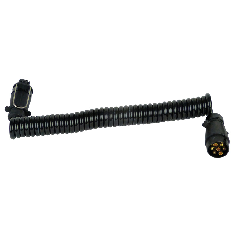 Carpoint Rallonge pour Remorque Spiral 7-broches - Prise mâle et femelle