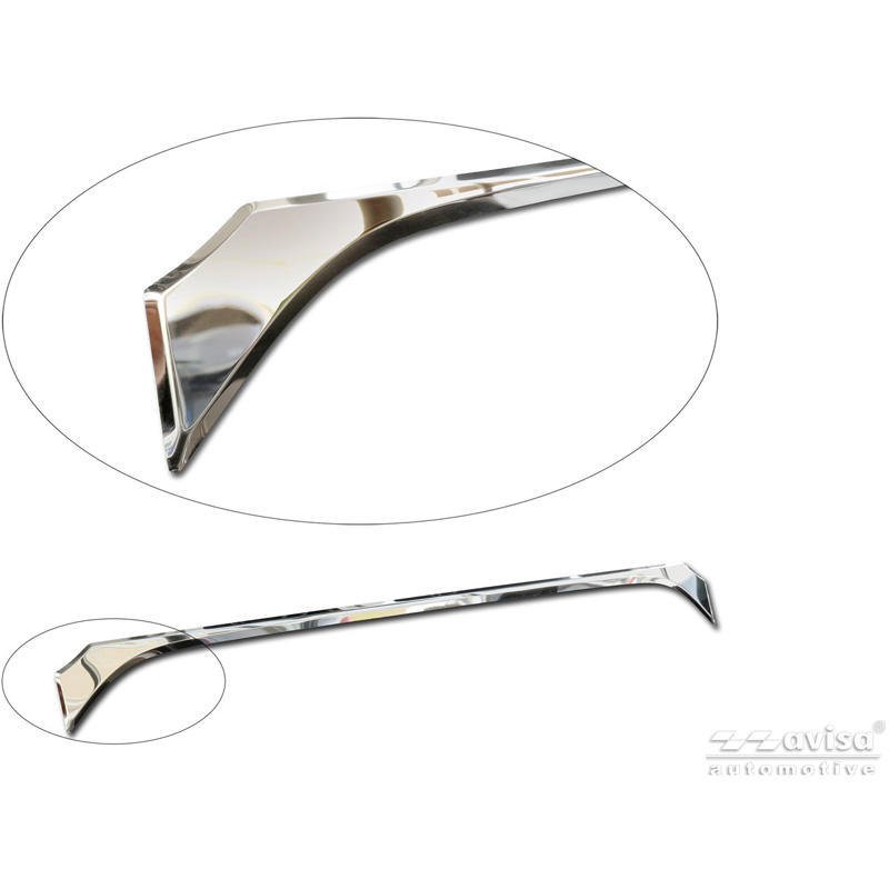 Avisa Revêtement d'habillage du hayon du coffre inox Chrome sur mesure pour Toyota Corolla Cross 2020-2025 & Facelift 2025-