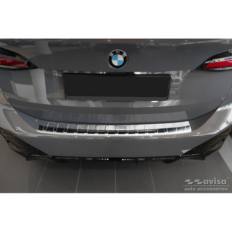 Protection de seuil arrière inox sur mesure pour BMW Série 2 Active Tourer U06 Paquet-M 2021- 'Ribs'