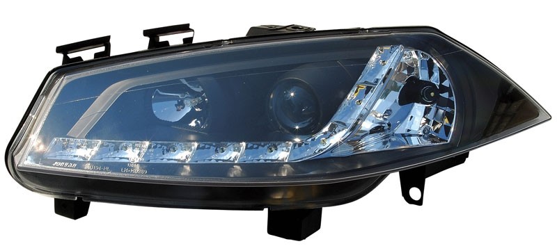 Phares Renault Megane 03-.. LED Yeux du Diable Dayline noire