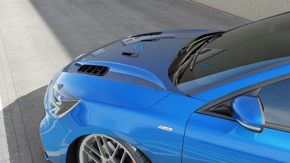 Roosters Ford Focus ST / ST-Line Mk4 Glanzend Zwart
