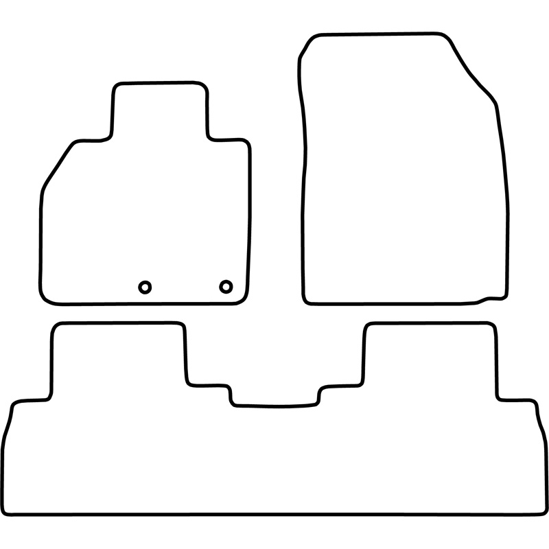 Set de tapis de sol sur mesure pour Renault Grand Scenic 2009- (+ boîtes)