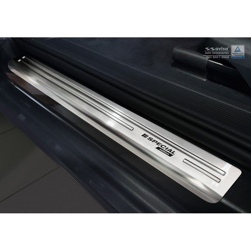 Seuils de portes inoxydable sur mesure pour Volkswagen Touran III 2015- - 'Special Edition' - 4-pièces