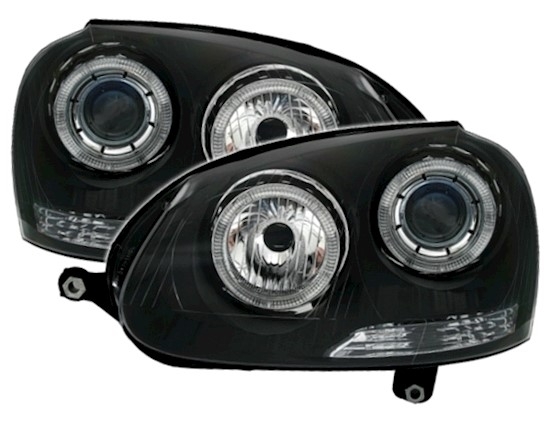 Phares VW Golf V Angel Eyes noire
