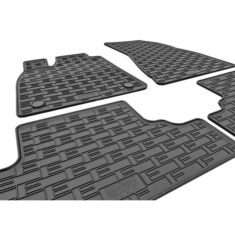 CIKCAR Set tapis de caoutchouc sur mesure pour Renault R5 E-Tech 2024- & Nissan Micra VI EV 2025- & Alpine A290 EV 2024- (4-pièces + points de fixage)