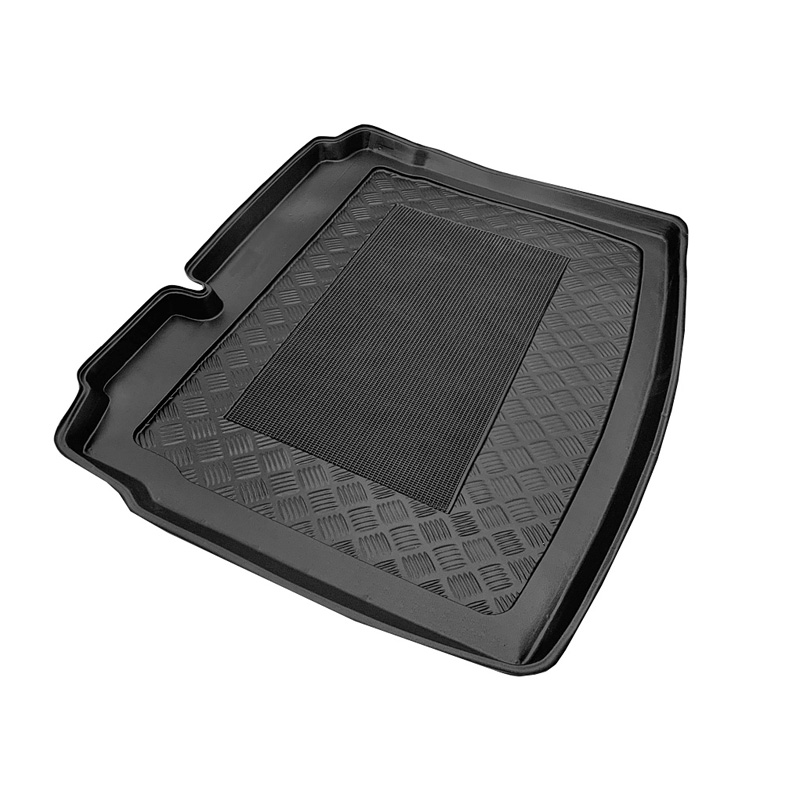 Bac de coffre 'anti-dérapant' sur mesure pour Volkswagen Golf V/VI 3/5-portes 2003- pour modèles avec roue de secours